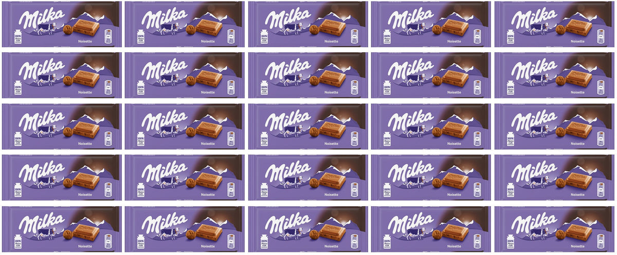 25 x Milka Noisette Large Bar - 90GM