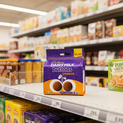10 x Cadbury Orange Buttons - 85GM