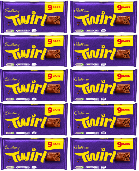 10 x Cadbury Twirl 9pk - 193.5GM