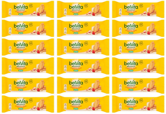 18 x Belvita Duo Strawberry & Yogurt 50.6Gm