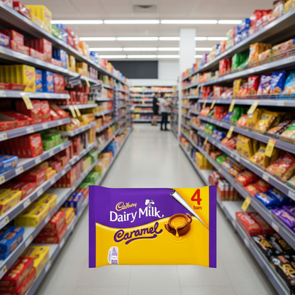 15 x Cadbury Caramel 4Pk 148Gm