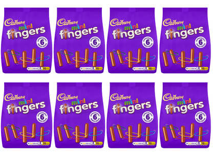 8 x Cadbury Mini Fingers Minibags 96.5Gr