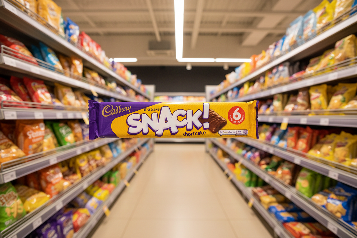 24 x Cadbury Snack Shortcake 6Pk 120Gm