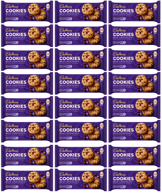 24 x Cadburys Cookies Choc Chip - 135GM