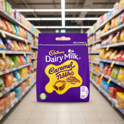 10 x Cadbury Caramel Nibbles 95Gm