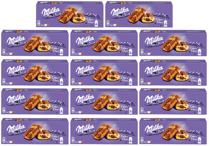 14 x Milka Choc Chip Cake Bars 5 Pack - 175GM