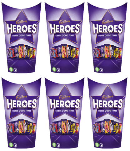 6 x Cadbury Heroes Carton Box Chocolates 290Gm