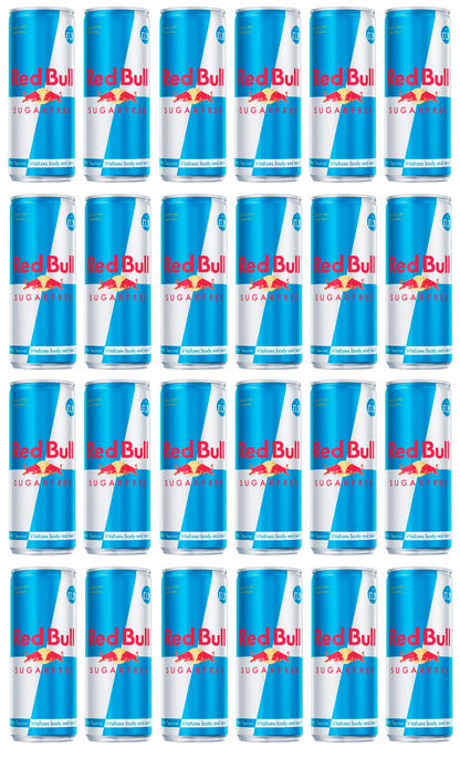 24 x Red Bull Energy Drink Sugar Free 250Ml