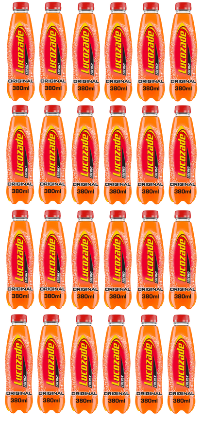 24 x Lucozade Energy Original 380Ml