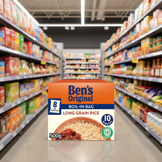 12 x Ben's Original Boil In Bag Long Grain Rice 8 X 62.5G