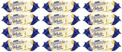 12 x Mcvitie's Digestives White Chocolate 232G