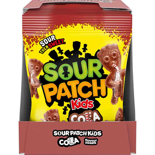 10 x Sour Patch Kids Cola Flavour Sweets 120G