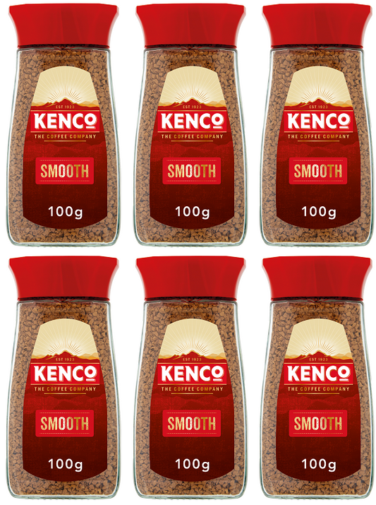6 x Kenco Smooth Instant Coffee - 100GR