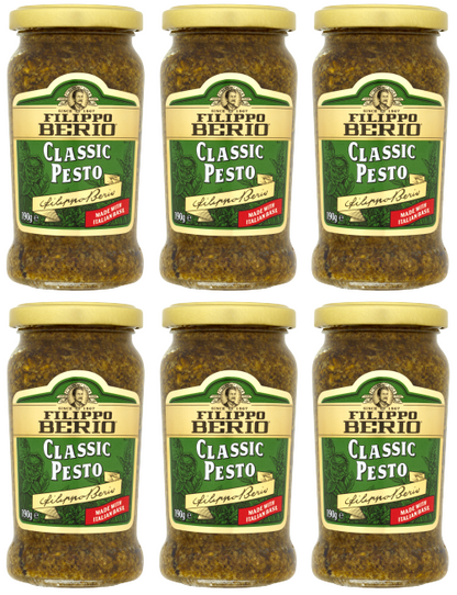 6 x Filippo Berio Classic Pesto (Green) 190Gr