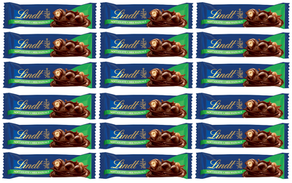 18 x Lindor Nocciolatte Milk Hazelnut Treat Bar 35Gm