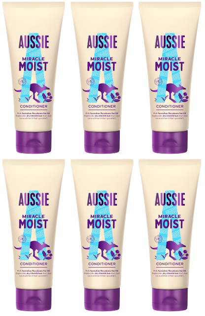 6 x Aussie Conditioner Miracle Moist - 200ML
