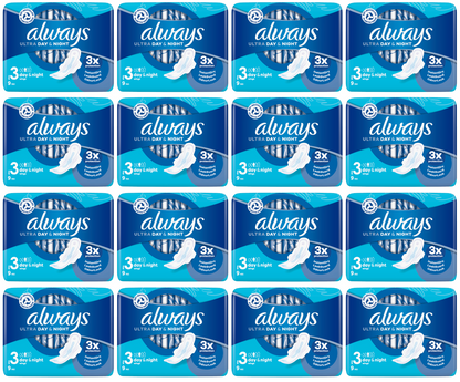 16 x Always Ultra Night - 9 Pack