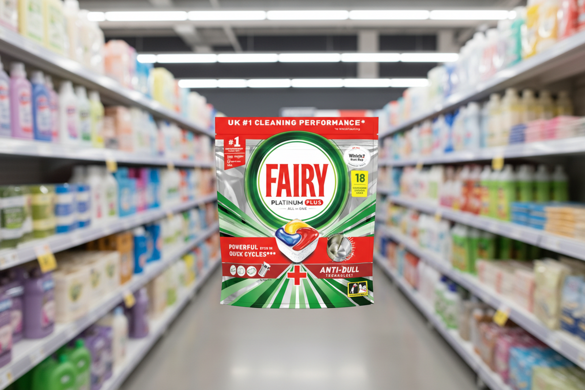 6 x Fairy Platinum Plus Dishwash Tablet Lemon - 18 PACK