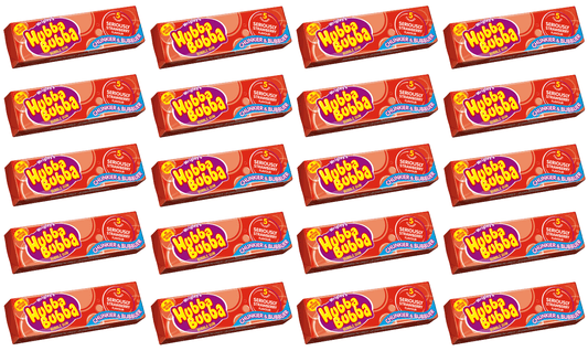 20 x Hubba Bubba Strawberry Big Bubble G 5 Pce