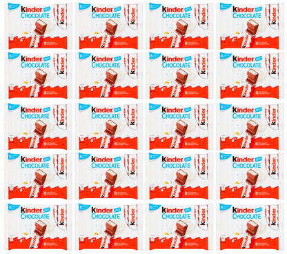 20 x Kinder Choc Snack Bar 6Pk 126Gm