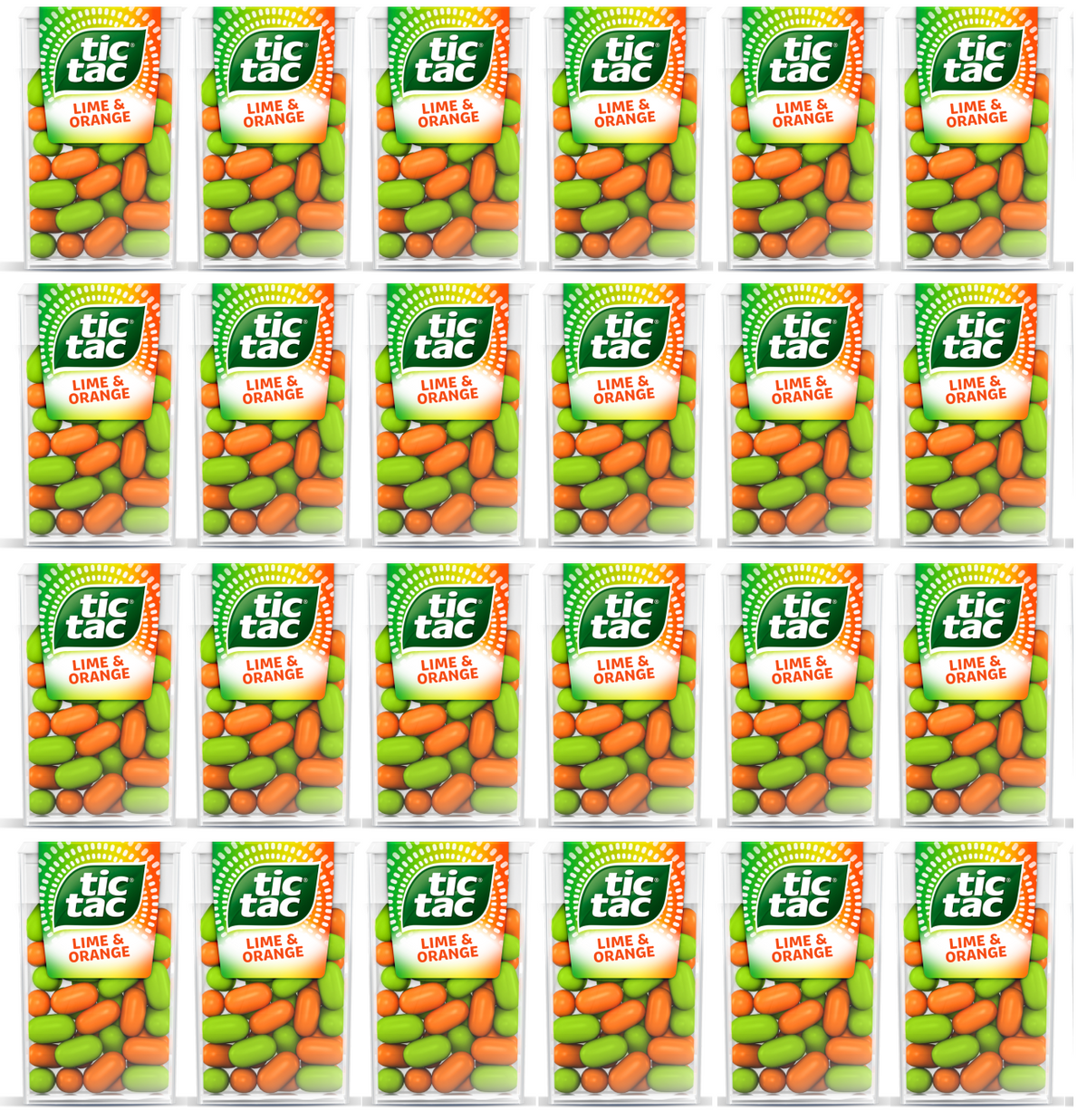 24 x Tic Tac Lime & Orange 18Gm