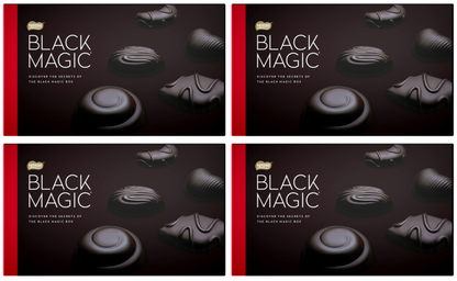4 x Black Magic Dark Chocolate Assortment Medium Box 348G