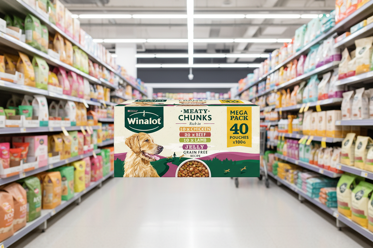 1 x Winalot Dog Meaty Chunks Jelly Selection - 40X100GM