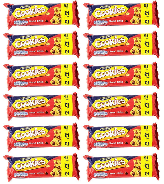 12 x Mcvities Cookies Choc Chip - 150GM
