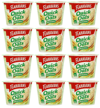 12 x Flahavan's Quick Oats Original 44G