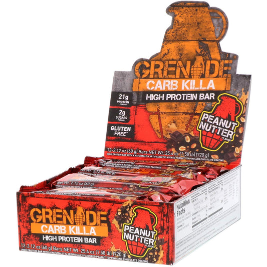 12 x Grenade Peanut Flavour Peanut Nutter 60G