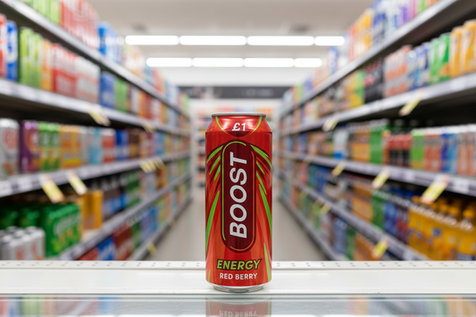 12 x Boost Energy Red Berry Can - 500ML