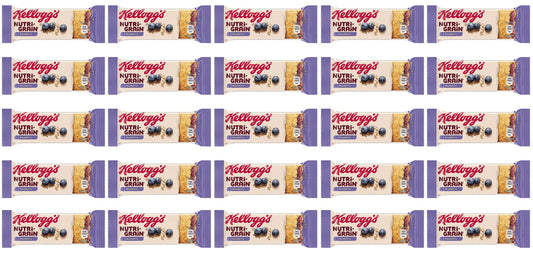 25 x Kellogg's Nutri-grain Blueberry Bars - 37G