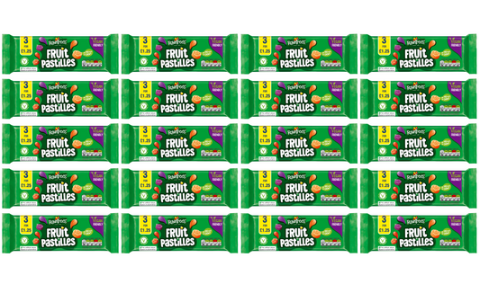 20 X Rowntrees Fruit Pastilles 3Pk Vegan 128G