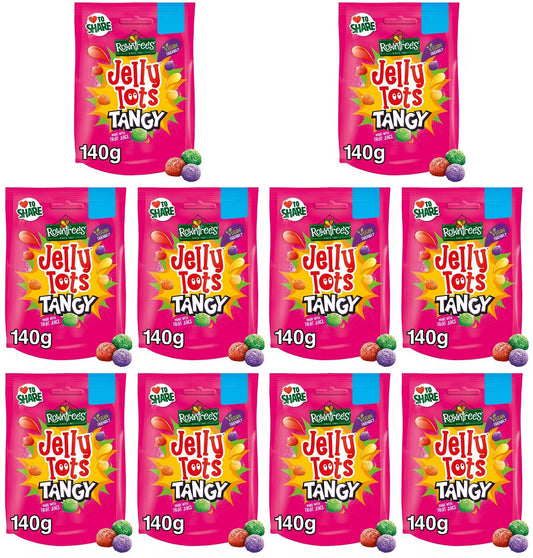 10 x Rowntrees Jelly Toots Tangy 140G