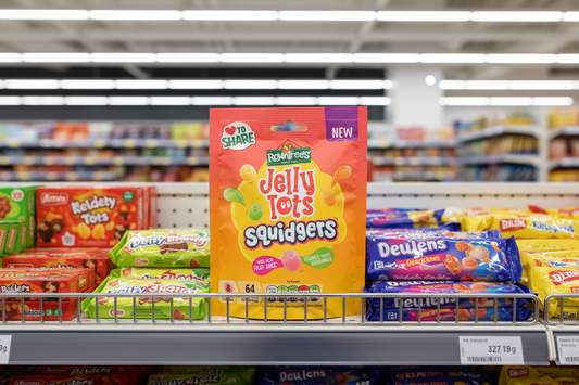 9 x Rowntrees Jelly Tots Squidgers Pouch - 120GM