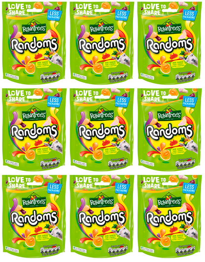 9 x Rowntree Randoms Pouch 150Gm
