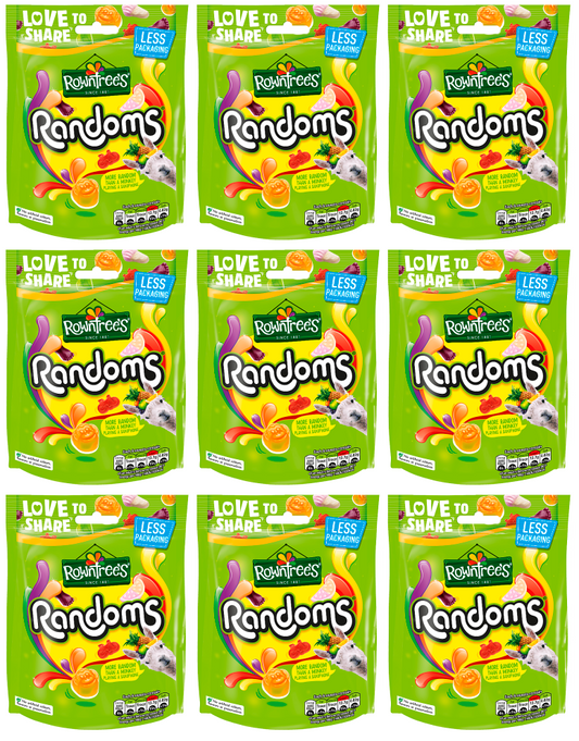 9 x Rowntree Randoms Pouch 150Gm