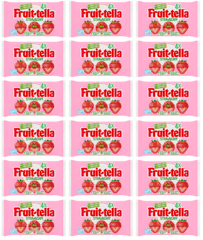 18 x Fruitella Strawberry 4 Pk 164Gm