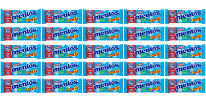 25 x Mentos Mint Roll 3Pk 3X25Gm