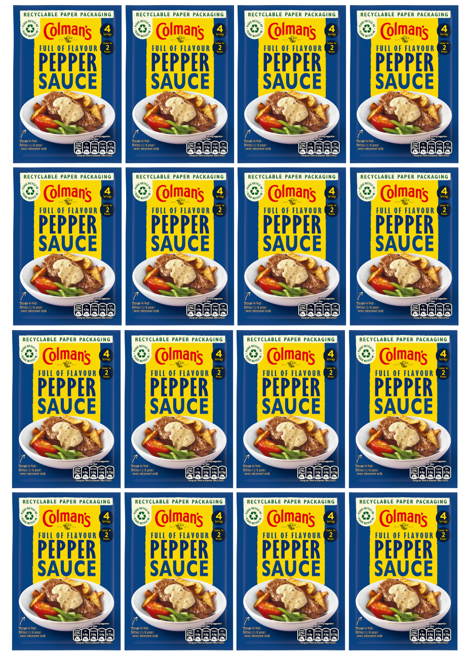 16 x Colmans Pepper Sauce 22G