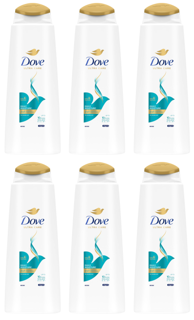 6 x Dove 2 In 1 Daily Moisture  - 400ML
