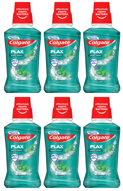 6 x Colgate Plax Soft Mint 250Ml