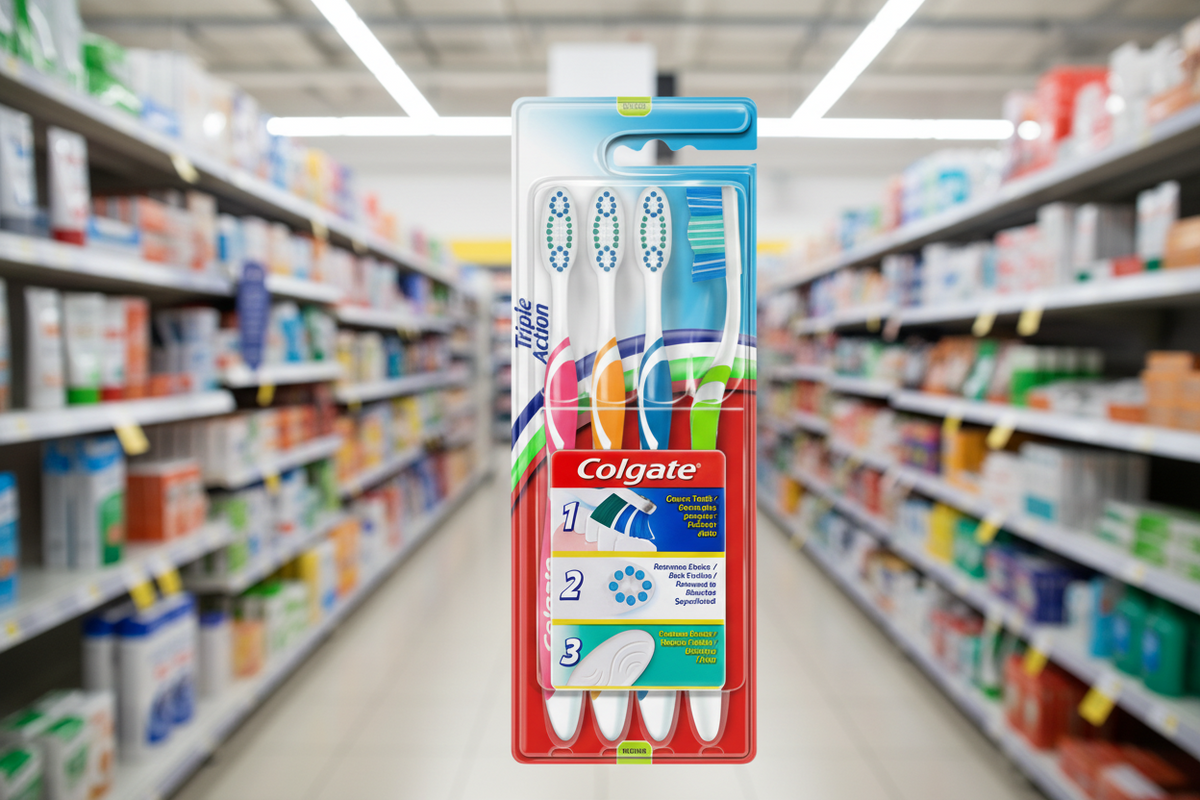 6 x Colgate Toothbrush Triple Action  - 4 PACK