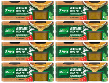 8 x Knorr Stock Pots Gel Vegetable 4'S