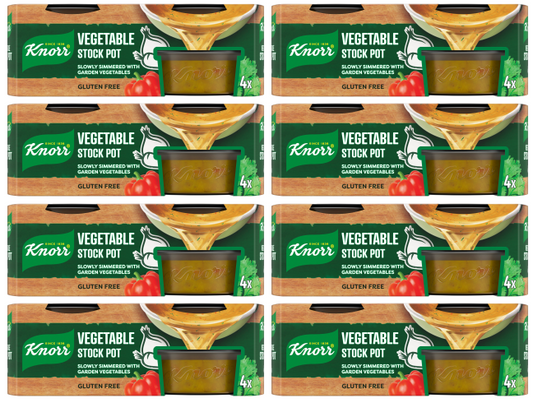 8 x Knorr Stock Pots Gel Vegetable 4'S