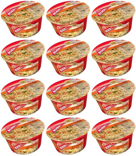 12 x Koka Curry Flavour Oriental Instant Noodles 90G