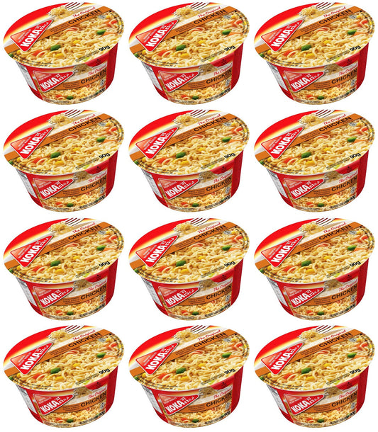 12 x Koka Chicken Flavour Oriental Instant Noodles 90G