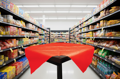 10 x Tork Table Cover Red 90Cm