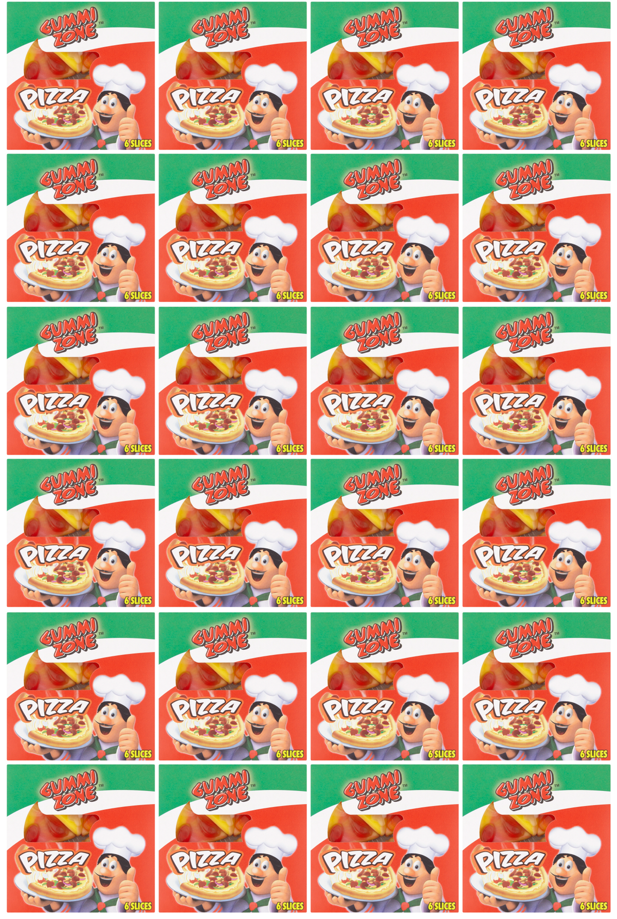 24 x Gummi Zone Pizza 21Gm