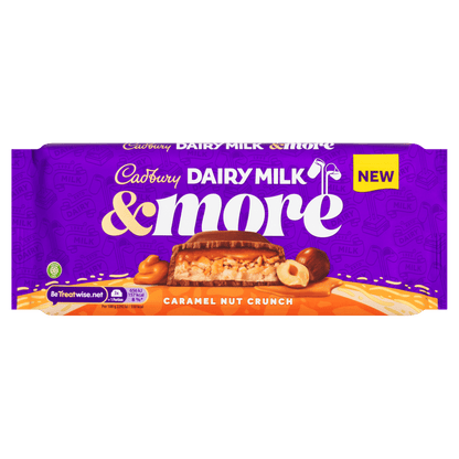 15 x Cadbury Dairy Milk & More Caramel Nut Crunch  - 200GM